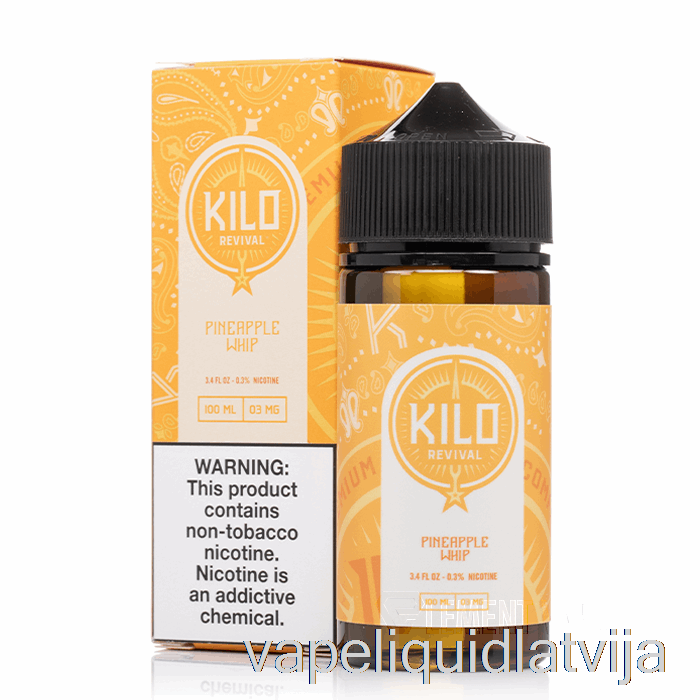 Ananāsu Pātaga - Kilo Revival - 100ml 3mg Vape šķidrums